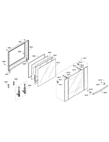 Door 1 parts for Bosch Wall Oven HBN5620UC/02 from AppliancePartsPros.com