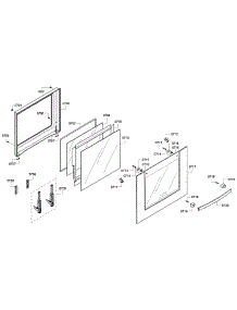 Door 2 parts for Bosch Wall Oven HBN5620UC/02 from AppliancePartsPros.com