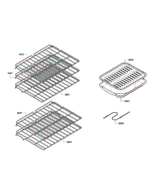 Rack parts for Bosch Wall Oven HBN5620UC/02 from AppliancePartsPros.com