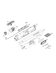 Control Panel parts for Bosch Dishwasher SHE55RF5UC/68 from AppliancePartsPros.com