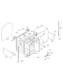 Cabinet parts for Bosch Dishwasher SHE45C02UC/40 from AppliancePartsPros.com