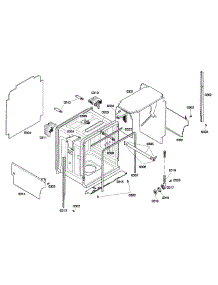 Cabinet parts for Bosch Dishwasher SHE45C02UC/48 from AppliancePartsPros.com