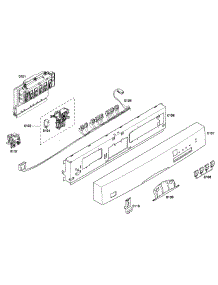 Control Panel parts for Bosch Dishwasher SHE44C07UC/47 from AppliancePartsPros.com