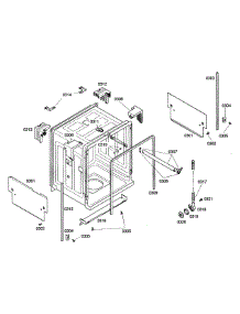 Cabinet parts for Bosch Dishwasher SHE44C07UC/17 from AppliancePartsPros.com