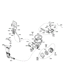 Pump parts for Bosch Dishwasher SHE44C07UC/46 from AppliancePartsPros.com