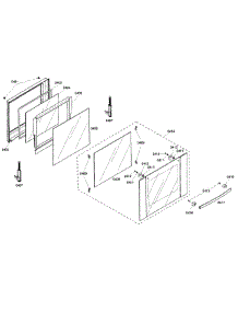 Door Assembly parts for Bosch Wall Oven HBL5650UC/01 from AppliancePartsPros.com