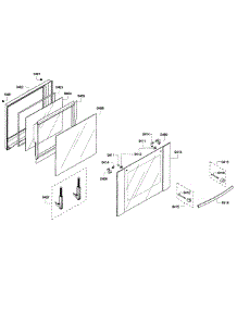 Door Assembly parts for Bosch Wall Oven HBL5650UC/06 from AppliancePartsPros.com
