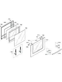 Door Assembly parts for Bosch Wall Oven HBL5650UC/06 from AppliancePartsPros.com