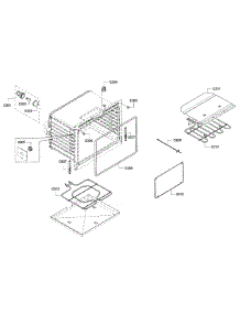 Cavity-Upper parts for Bosch Wall Oven HBL5551UC/01 from AppliancePartsPros.com