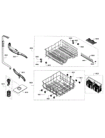 Rack Assembly parts for Bosch Dishwasher SHE3AR56UC/16 from AppliancePartsPros.com