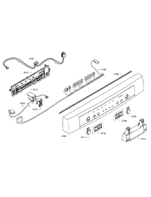 Control Panel parts for Bosch Dishwasher SHE3AR56UC/11 from AppliancePartsPros.com