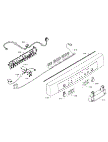 Control Panel parts for Bosch Dishwasher SHE3AR56UC/12 from AppliancePartsPros.com