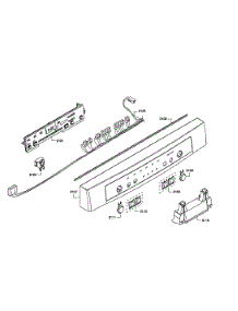 Control Panel parts for Bosch Dishwasher SHE4AM16UC/03 from AppliancePartsPros.com