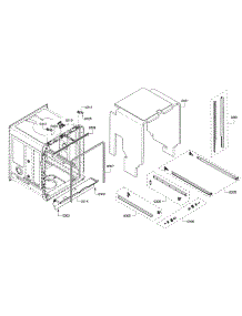 Frame parts for Bosch Dishwasher SHE65T55UC/07 from AppliancePartsPros.com