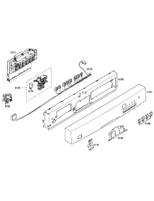Control Panel parts for Bosch Dishwasher SHE44C07UC/36 from AppliancePartsPros.com