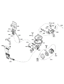 Pump parts for Bosch Dishwasher SHE44C07UC/38 from AppliancePartsPros.com