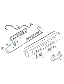 Control Panel parts for Bosch Dishwasher SHE4AM16UC/02 from AppliancePartsPros.com