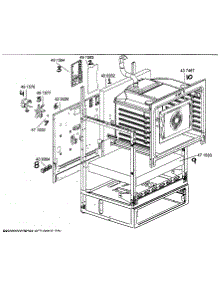 Oven Cavity Frame parts for Bosch Range HES252U from AppliancePartsPros.com