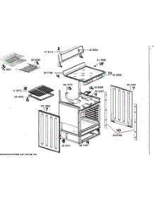Range Panels Shelves parts for Bosch Range HES252U from AppliancePartsPros.com