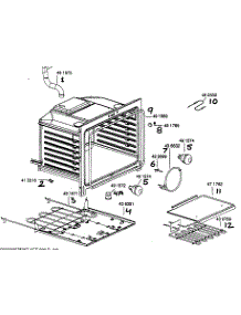 Oven Cavity Assembly parts for Bosch Range HES255U from AppliancePartsPros.com