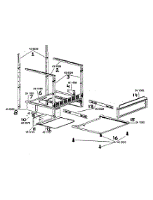 Support Assembly parts for Bosch Range HES255U from AppliancePartsPros.com