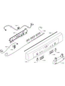 Control  Panel parts for Bosch Dishwasher SHE6AF02UC/05 from AppliancePartsPros.com