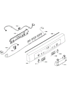 Control Panel parts for Bosch Dishwasher SHE6AF02UC/02 from AppliancePartsPros.com