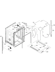 Cabinet parts for Bosch Dishwasher SHE6AF02UC/06 from AppliancePartsPros.com