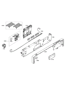 Front Panel parts for Bosch Dishwasher SHV43P13UC/53 from AppliancePartsPros.com