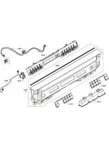 Control Panel parts for Bosch Dishwasher SHE53T52UC/01 from AppliancePartsPros.com