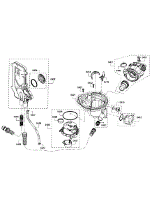 Pump Assembly parts for Bosch Dishwasher SHE53T55UC/01 from AppliancePartsPros.com