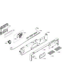 Control Panel parts for Bosch Dishwasher SHV55R53UC/64 from AppliancePartsPros.com