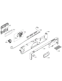 Control Panel parts for Bosch Dishwasher SHV43R53UC/64 from AppliancePartsPros.com