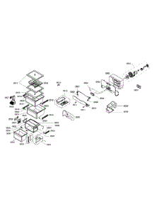 Refrigerator Section parts for Bosch Refrigerator B20CS80SNW/01 from AppliancePartsPros.com