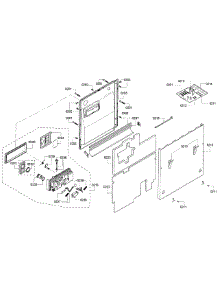 Door Assembly parts for Bosch Dishwasher SHV43R53UC/64 from AppliancePartsPros.com