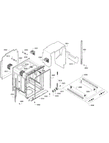 Cabinet parts for Bosch Dishwasher SHV43R53UC/64 from AppliancePartsPros.com