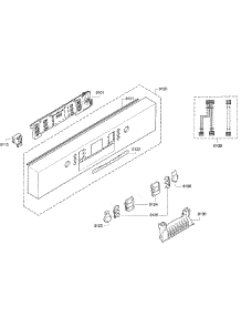 Control Panel parts for Bosch Dishwasher SGE63E05UC/32 from AppliancePartsPros.com