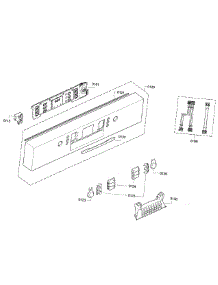 Control Panel parts for Bosch Dishwasher SGE63E05UC/28 from AppliancePartsPros.com