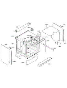 Cabinet parts for Bosch Dishwasher SGE63E05UC/28 from AppliancePartsPros.com