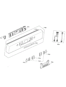 Control Panel parts for Bosch Dishwasher SGE63E05UC/25 from AppliancePartsPros.com