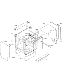 Cabinet parts for Bosch Dishwasher SGE63E05UC/25 from AppliancePartsPros.com