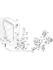 Pump Assembly parts for Bosch Dishwasher SGE63E05UC/25 from AppliancePartsPros.com