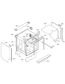 Cabinet parts for Bosch Dishwasher SGE63E05UC/29 from AppliancePartsPros.com