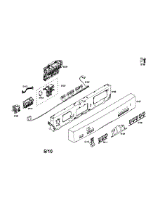 Control Module  /  Fascia Panel parts for Bosch Dishwasher SHE55P05UC/53 from AppliancePartsPros.com