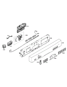 Front Panel parts for Bosch Dishwasher SHE55P06UC/53 from AppliancePartsPros.com