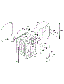 Cabinet parts for Bosch Dishwasher SHE55P06UC/53 from AppliancePartsPros.com