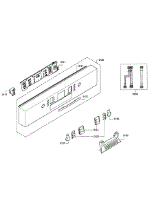 Control Panel parts for Bosch Dishwasher SGE63E06UC/21 from AppliancePartsPros.com