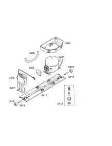 Compressor parts for Bosch Refrigerator B10CB80NVB/01 from AppliancePartsPros.com