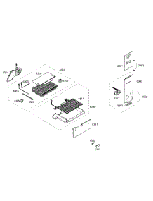 Evap parts for Bosch Refrigerator B10CB80NVS/01 from AppliancePartsPros.com
