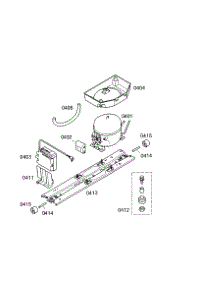 Compressor parts for Bosch Refrigerator B10CB80NVS/01 from AppliancePartsPros.com